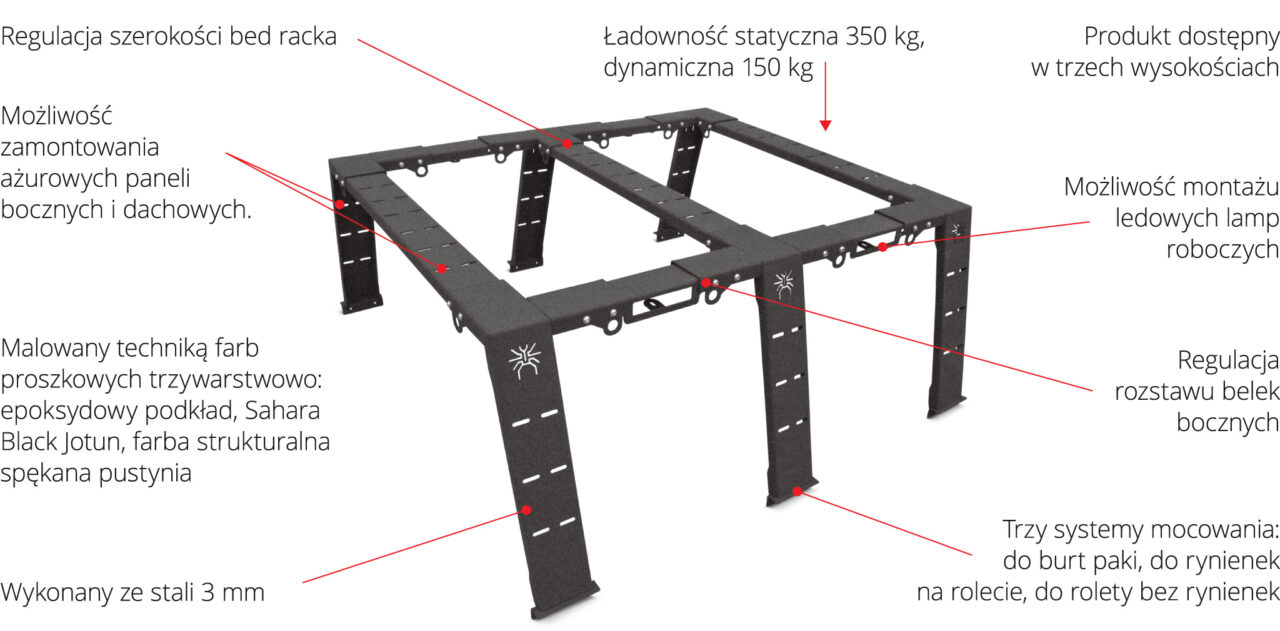 Bed racks mark II More 4×4